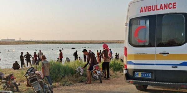 الحسكة.. تواصل جهود البحث عن سائق ناقلة نفط مفقودة في بحيرة سد الحسكة