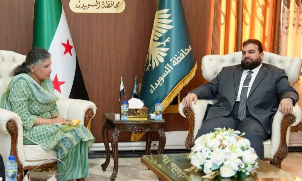محافظ السويداء يناقش مع مفوضية الأمم المتحدة لحقوق الإنسان قضيتي الرجوع والتعليم