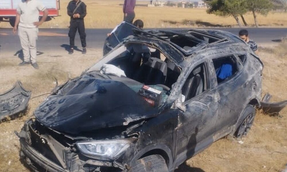 مصرع 5 أشخاص من أسرة واحدة بسبب تصادم مروري على الطريق السريع بين دمشق وعمّان