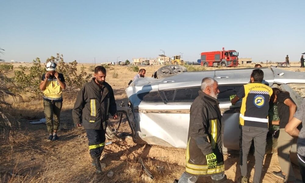 مصرع فرد وإصابة اثنين جراء حادث مروري على طريق دمشق – دير الزور