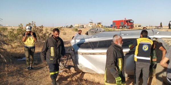 مصرع فرد وإصابة اثنين جراء حادث مروري على طريق دمشق – دير الزور