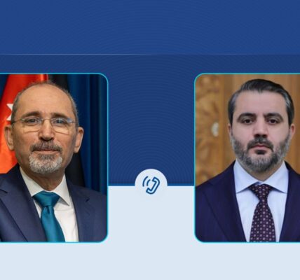 الشيباني والصفدي يناقشان التنسيق بين سوريا والأردن ومستجدات الإقليم