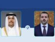 الشيباني يناقش مع رئيس الحكومة القطرية مستجدات الإقليم وتعزيز التعاون المشترك