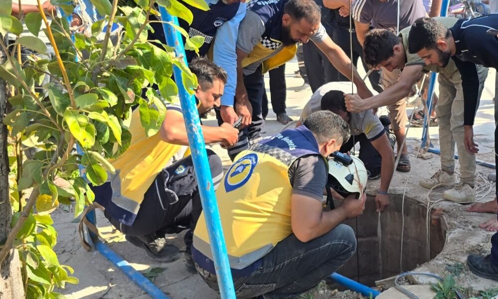 العثور على جثة رجل بعد وقوعه في بئر ببلدة جنديرس في ضواحي حلب