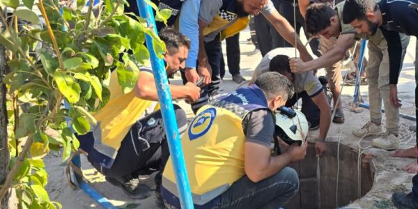 العثور على جثة رجل بعد وقوعه في بئر ببلدة جنديرس في ضواحي حلب
