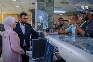 المتابعة والتفتيش على سير العمل في فرع المصرف المركزي بدير الزور
