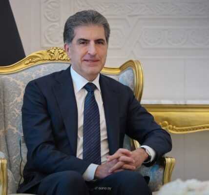 بارزاني: سوريا تستطيع تحت قيادة الرئيس الشرع التوجه نحو مستقبل ‏أكثر نوراً لجميع مواطنيها