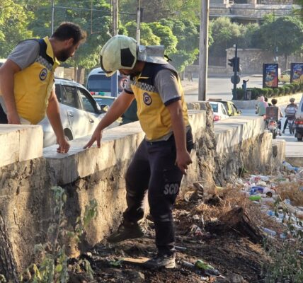 حادث انفجار بسبب بقايا نزاع في حي السريان بحلب
