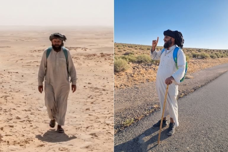من النهر إلى مكة على الأقدام.. شخص يفضل السير على التحليق الجوي