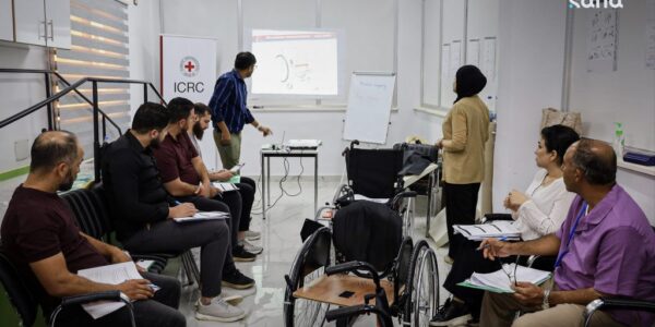 ورشة عمل في دير الزور لتطوير مهارات استخدام الكراسي المتحركة