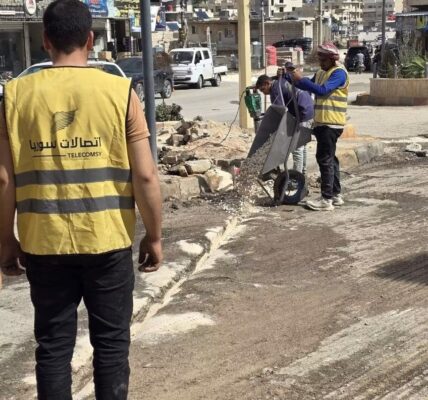 شركة اتصالات سوريا تطلق مشروع شبكة الفايبر في معرة النعمان.. تقدم تكنولوجي في ريف إدلب