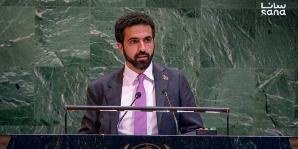علبي: سوريا تلتزم بتعهداتها العالمية وتطالب بصون سيادتها من الهجمات الإسرائيلية
